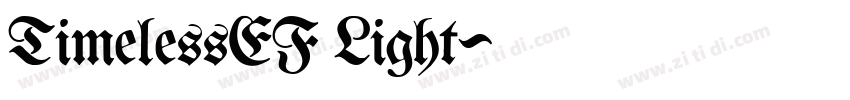 TimelessEF Light字体转换